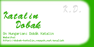 katalin dobak business card