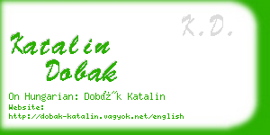 katalin dobak business card